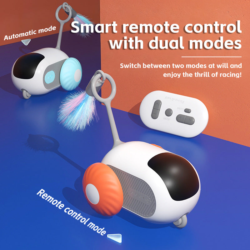 Electric intelligent cat chasing toy car